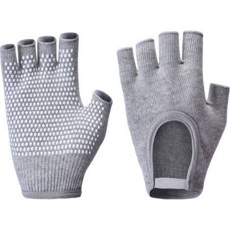 Améliorez votre entraînement avec ces gants de fitness antidérapants à demi-doigts (gris). (1/3)