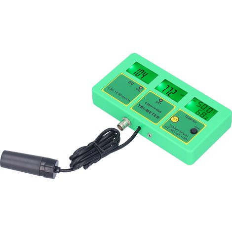 Multifunktionales pH/EC-Wasserqualitätsmessgerät – 213 pH/EC-Messgerät für Labor, Aquarium und Schwimmbad, US-Stecker 110 V (1/5)