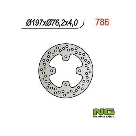 Disco de freno trasero Polaris Predator/Outlaw 450-525 2000-2010
