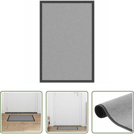 vidaXL Paillasson en polypropylène - Paillasson Gris 40x60 cm (1/5)