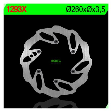 Disco de freno delantero NG de 260 mm para Beta RR/Xtrainer Enduro 2012-2023, 6 orificios.