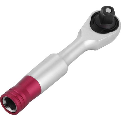 Juego de mini llaves de carraca de 1/4 de pulgada, herramienta de reparación para vehículos, bicicletas, kit de llaves de vaso (85 mm) (1/5)