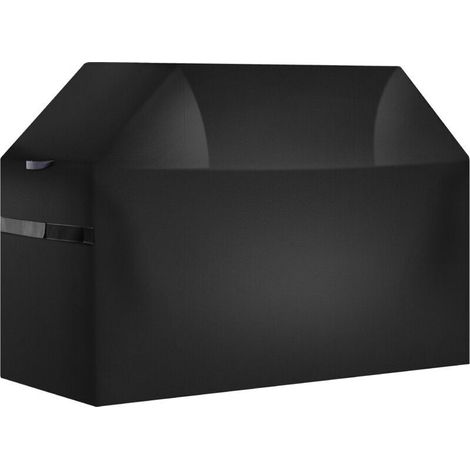 Housse de barbecue 1700 mm, bâche de protection pour barbecue extérieur, conçue en polyester 210D robuste, imperméable et résistante aux intempéries, couleur noire (1/4)