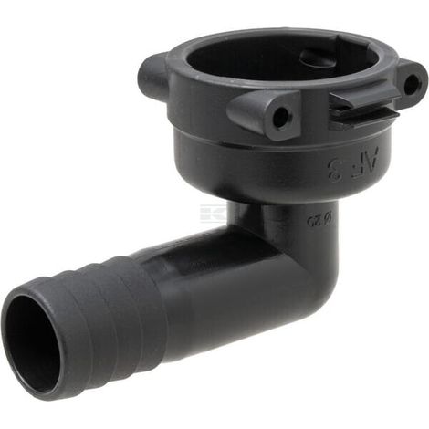 Fork coupling female 90掳 AF3 20mm hose tail GEOLINE 8419304 (1/4)