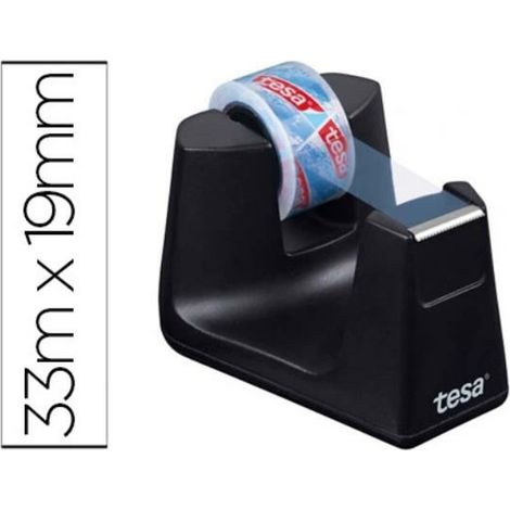 Distributore di nastro adesivo Tesa Easy Cut rosso e blu (1/5)