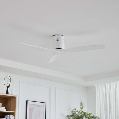 [GEBRAUCHT] B-Ware Lucande Deckenventilator Vindur weiß 132 cm leise mit Fernbedienung für 15 m² (1/2)