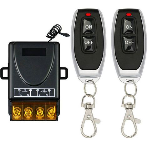 Télécommande sans fil pour moteur de pompe électrique triphasé haute puissance 30A Télécommande unidirectionnelle pouvant pénétrer dans le mur-2pcs-Crezuo (1/4)