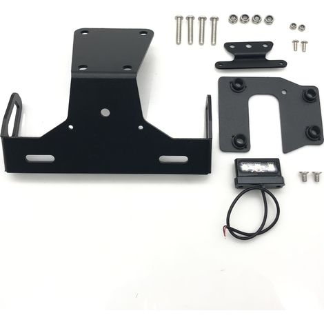 Short rear license plate bracket with lighting, compatible with KAWASAKI Z900 motorcycle modification accessories.