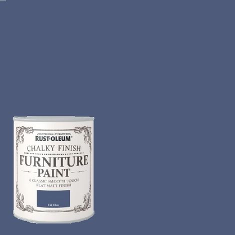 Rust-Oleum Chalk Chalky Furniture Paint Ink Blue 750ML