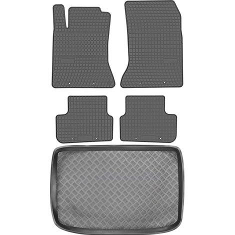 Juego de alfombrillas de goma para coche y maletero para Mercedes Clase A W176 Hatchback (2012-2018).