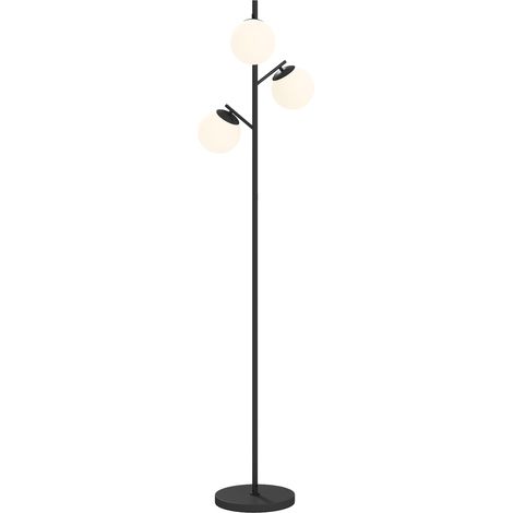 HOMCOM Modern Tree Floor Lamp with 3 Light, for Living Room Bedroom, Black (1/5)
