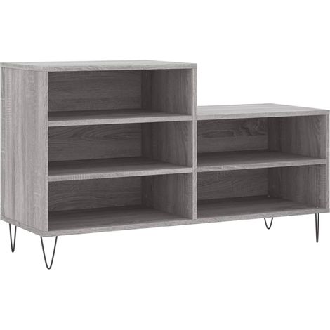 Maison Exclusive - Scarpiera Grigio Sonoma 102x36x60 cm in Legno Multistrato