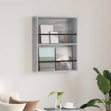 Magazinregal Graues Sonoma 60 x 12 x 70 cm Holzwerkstoff