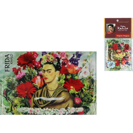 Carmani, Kühlschrankmagnet – Frida Kahlo/Selbstporträt