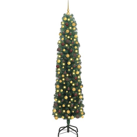Árbol de Navidad artificial Verde 180 cm PVC, Acero y Plástico vidaXL (1/5)