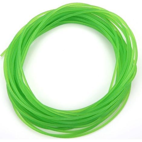 Green rough surface polyurethane round belt for drive transmission (2 mm 10m) (1/5)