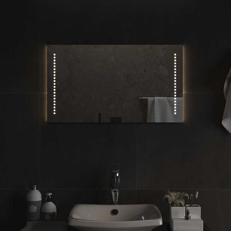 Miroir à LED Miroir déco pour Salle de bain Salon Chambre ou Dressing 70x40 cm 76566 (1/5)