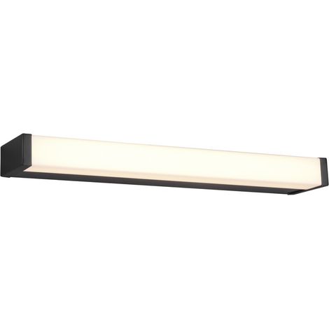 Applique murale LED salle de bain noir mat 42,5 cm 6W IP44 ELISON Trio (1/4)