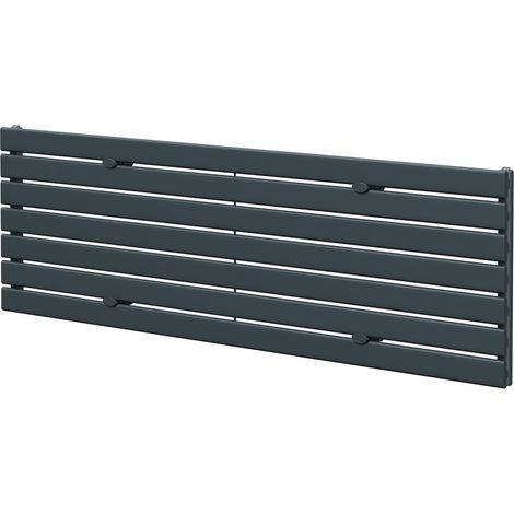 Hudson Anthracite 528mm x 1800mm Horizontal Single Panel Radiator (1/5)