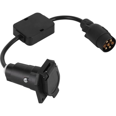 Câble Adaptateur de Prise 7 Broches Européenne vers 7 Pôles Américain pour Remorque (1/5)