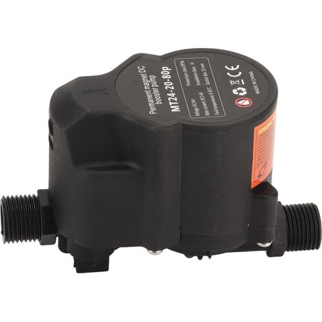 Surpresseur d'eau entièrement automatique et silencieux pour douche compacte, pompe de recirculation 24 V CC, prise UE 100-240 V (1/5)