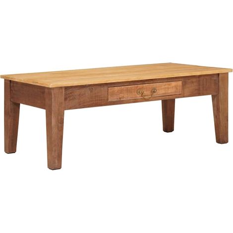 Coffee Table Brown 110 x 55 x 40 cm Solid Mango Wood vidaXL