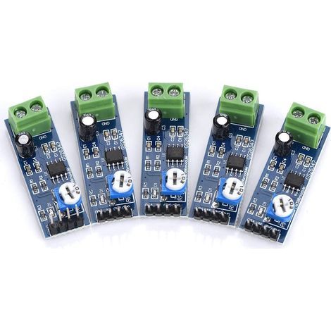 5 Stück LM386 Audioverstärkermodul, 512 V, 200 Verstärkung, LM386 Audioverstärker, Stereo-Audio-Leistungsverstärkermodul für Arduino LM386, L1P8 (1/5)