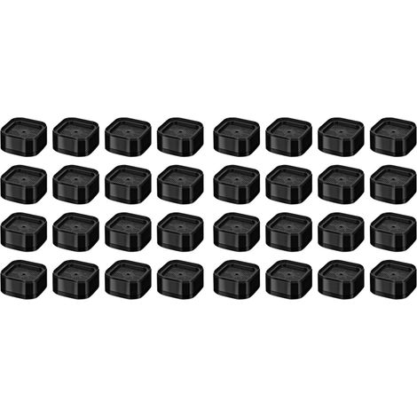Furniture Risers, Adjustable Bed Risers, 1.38 Inch, Heavy Duty Stackable Bed Elevators, Square Bed Elevator Blocks, 32 Pieces (1/5)