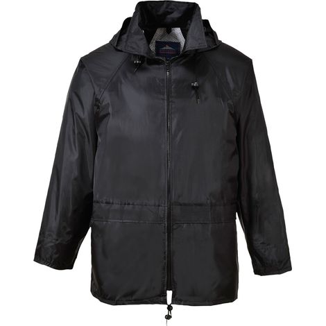 Portwest S440 Giacca Impermeabile Classica Leggera da Uomo Nero, M (1/2)