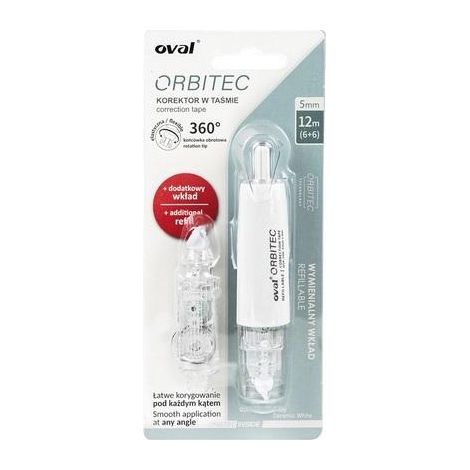 Ovales Korrekturband 5 mm x 6 weiß (1/2)
