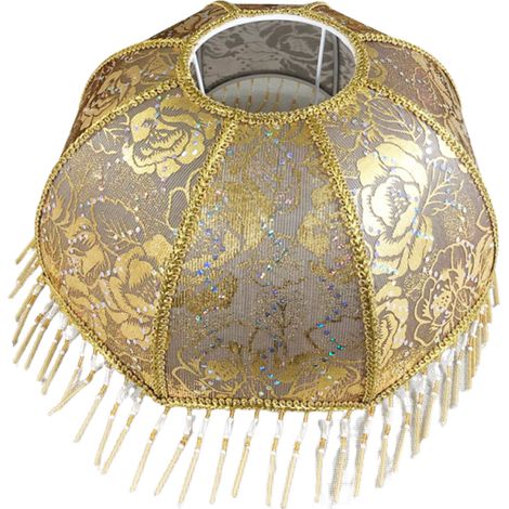 Suspension parapluie vintage, abat-jour en tissu, couleurs variées disponibles, accessoires pour lampe de table et lampadaire. (1/5)