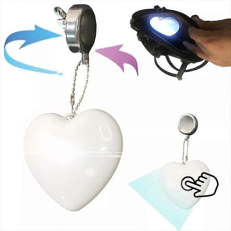 Lumière lumineuse en forme de cœur pour sac à main, LED à capteur automatique, s'allume automatiquement en forme de cœur (1/5)