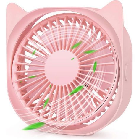 Mini USB fan, small portable and quiet desk fan, USB powered. - AquaForge (1/5)