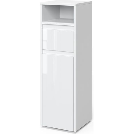 Mobiletto bagno Majest, Bianco, 30.2 x 96.3 cm, Vicco