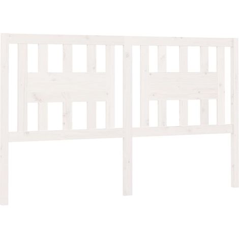 Cabecero accesorio para dormir mueble dormitorio 126 x 4 x 100 cm madera de pino blanco TDL0203909