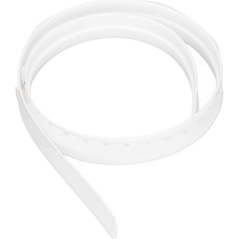 Bande d'étanchéité silicone insonorisante 28mm, durable et légère pour portes et fenêtres, blanc