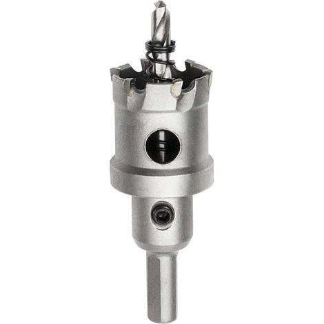 Foret de Scie Cloche en Métal, Coupeur de Trou de Dents en Carbure de Tungstène pour Tôle D'acier Inoxydable, Métal, Alliage, Fer, Bois (28mm) (1/5)