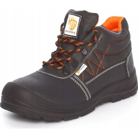 PROCERA Arbeitsschuhe, Lederstiefeletten, durchtrittsicher FORCE S3 SRC 39