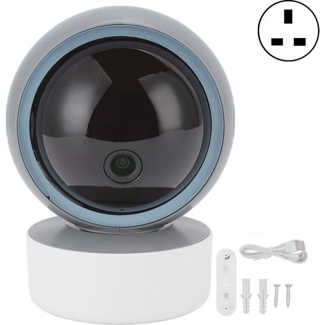 Caméra WiFi 2.4GHz 5GHz 1080P Intérieure Sécurité, Vision Nocturne Infrarouge, Audio Bidirectionnel, Détection Mouvement Alarme pour Tuya, Prise UK (1/5)