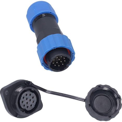 IP68 Wasserdichter Stecker/Buchse Flansch Luftfahrt Stecker/Buchse Stoßverbinder AC250V 5A SP2012 Pin