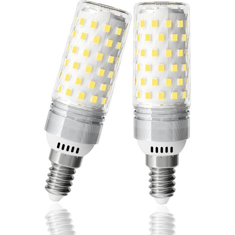 Ampoule E14 Maïs, 10W Ampoules LED Équivalent 130W Halogène, 1510LM Ampoule LED E14 Blanc Froid 6000K, Gros Culot à Vis pour Lustre, AC 220-240V, Non Dimmable, Lot de 2