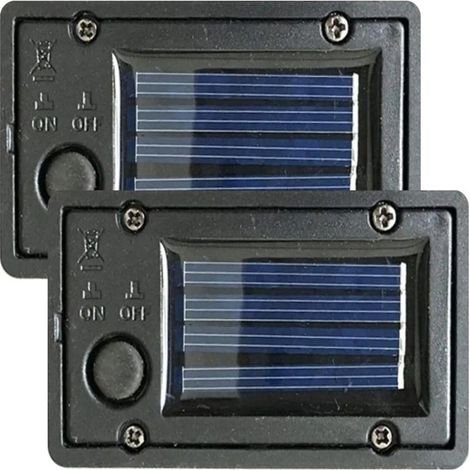 Stück Solarbatterien für Solarleuchten im Außenbereich, wasserdichter Batteriekasten als Ersatz, Ersatzaufsatz für Solarleuchten, Ersatzaufsätze für Solarleuchten mit Lichtsensor, 2,8 x 1,6
