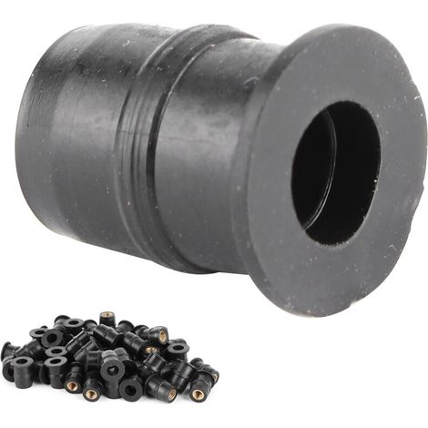 M5 écrous en caoutchouc 5mm métrique moto pare-brise carénage fixation outil50 pièces