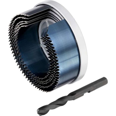 Stanley Accesorios Sta81025-Xj 5 Brocas de Campana de Acero al Carbono para Madera Diam 68 74 80 90 100 mm, profundidad 30 mm