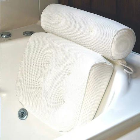 ECOLAM Kopfkissen Sole Badewannenkissen Ergonomisches Nackenkissen Badekissen für Badewanne Kissen Kopfstütze (1/5)