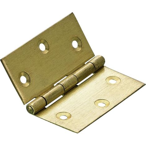 Hettich Käntiges Scharnier matt Messing, matt, 50 x 50 mm, 1 Stück Scharnier
