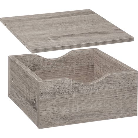 Cassetto e ripiano effetto rovere grigio mix n modul 31 cm - 5five (1/4)