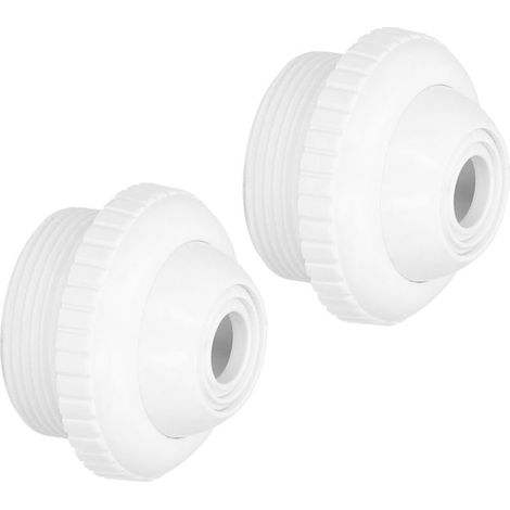 2 Pièces Buse de Retour Rotative 1.5 Pouces Fileté Mâle pour Spa Piscine Massage (1/4)