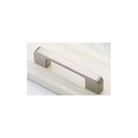 Set mit 1 Möbelgriff aus Zinklegierung für Schränke, Küchenschränke, Schubladen, Türbeschläge (gebürstetes Nickel, Mittenabstand = 320 mm)