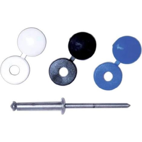 Set aus 30 Nieten und 30 Kappen GOSTAR TRS Standard DEGOMETAL - 4 x 16 mm